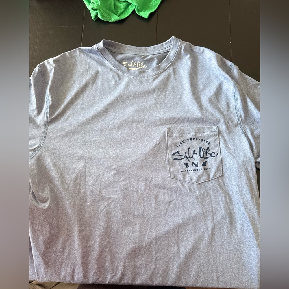 Salt Life Men's Blue Short Sleeve Tee